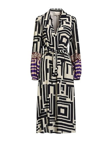 STELLA FOREST Midi dress Ivory 100% Viscose