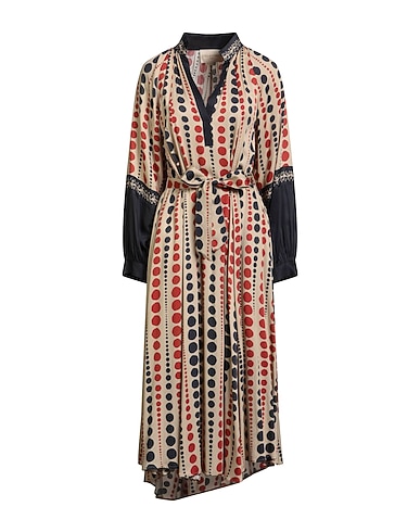STELLA FOREST Midi dress Beige 100% Modal