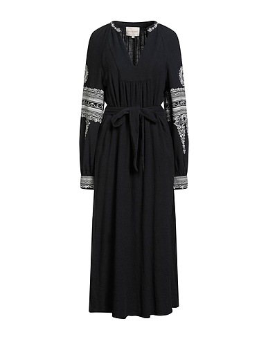 STELLA FOREST Long dress Black 100% Cotton
