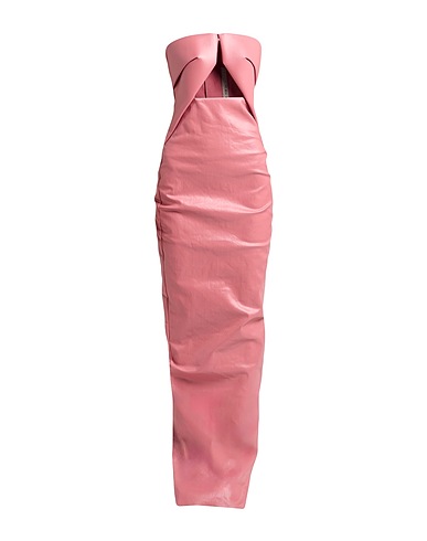 RICK OWENS Denim dress Pink 91% Cotton, 6% Elastomultiester, 3% Rubber