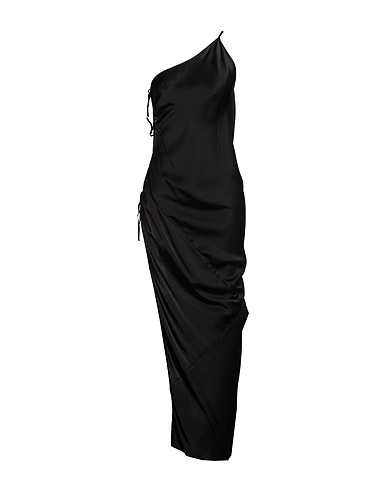 RICK OWENS Long dress Black 61% Acetate, 39% Viscose