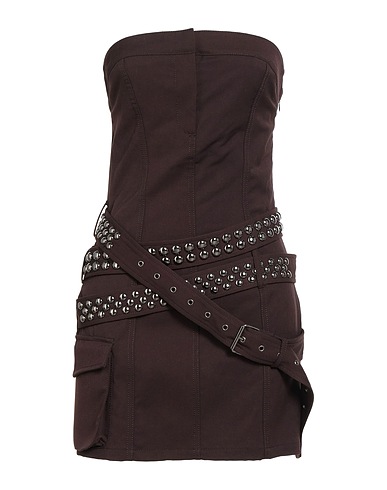 ANIYE BY Sheath dress Chocolate brown 63% Polyester, 34% Viscose, 3% Elastane