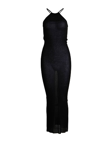 RICK OWENS Long dress Black 88% Viscose, 12% Silk