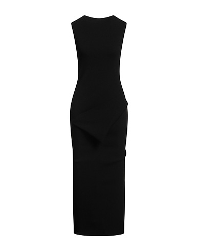 RICK OWENS Midi dress Black 68% Viscose, 32% Polyester