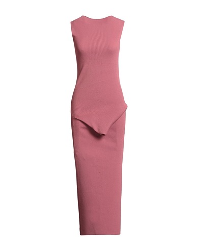 RICK OWENS Midi dress Antique rose 68% Viscose, 32% Polyester
