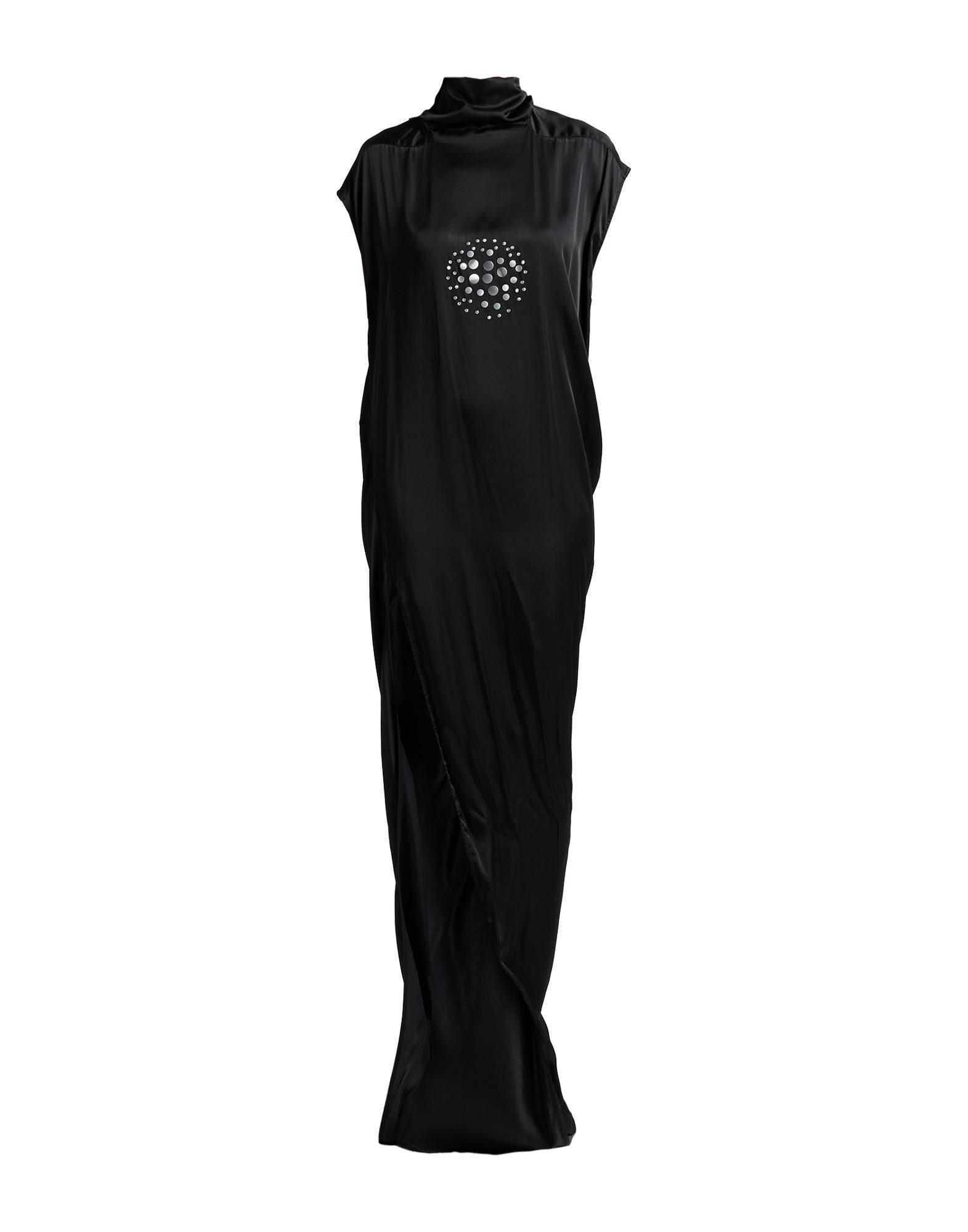 Rick Owens 黒の七分袖ロングワンピース Rick Owens 黒の七分袖ロングワンピース Rick Owens 黒の七分袖