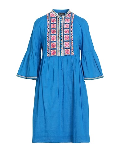 LUISA SPAGNOLI Vestito corto Azzurro 100% Cotone