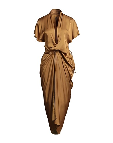 RICK OWENS Elegant dress Marigold 61% Acetate, 39% Viscose