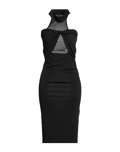 JACOB LEE Sheath dress Black 100% Viscose