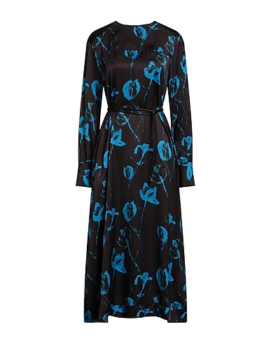 LIVIANA CONTI Midi dress Dark brown 100% Viscose