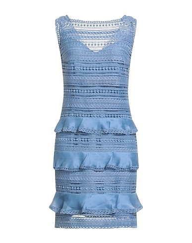 MISSONI Short dress Slate blue 100% Polyester
