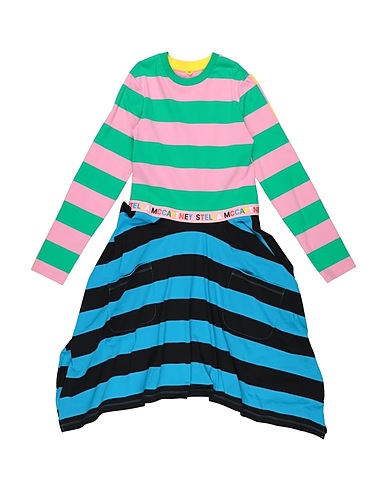 STELLA McCARTNEY KIDS Dress Green 100% Cotton, Elastane