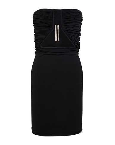 RICK OWENS Sheath dress NERO 91% Nylon, 9% Elastane