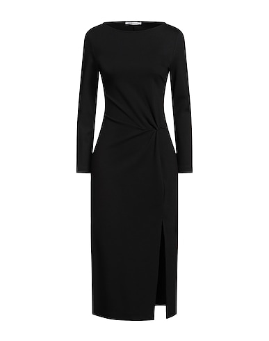 LE STREGHE Elegant dress Black 65% Viscose, 32% Polyamide, 3% Elastane