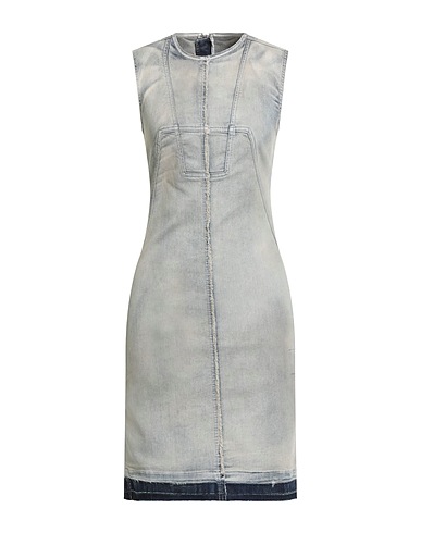 DRKSHDW by RICK OWENS Denim dress Blue 91% Cotton, 6% Elastomultiester, 3% Rubber