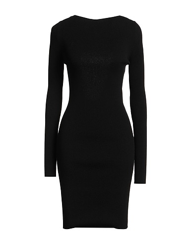 RICK OWENS Sheath dress Black 68% Viscose, 32% Polyester