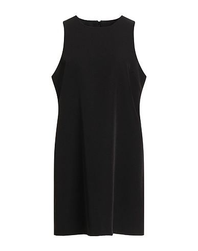 LE STREGHE Short dress Black 89% Polyacrylic, 11% Elastane, Polyester