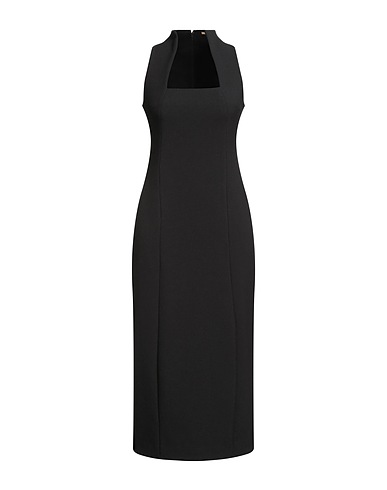 CULT GAIA Midi dress Black 66% Polyester, 31% Viscose, 3% Elastane