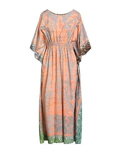 PIERRE-LOUIS MASCIA Midi dress Salmon pink 100% Cotton