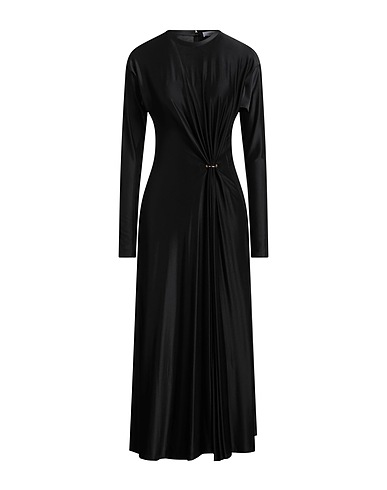 RABANNE Long dress Black 90% Viscose, 10% Elastane