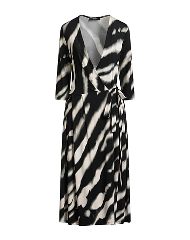 WEEKEND MAX MARA Vestito midi Nero 79% Viscosa, 19% Poliammide, 2% Elastan