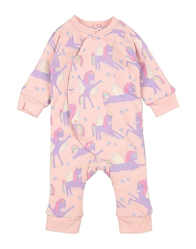 STELLA McCARTNEY KIDS Βρεφική ολόσωμη φόρμα  Ανοιχτό ροζ 100% Βαμβάκι