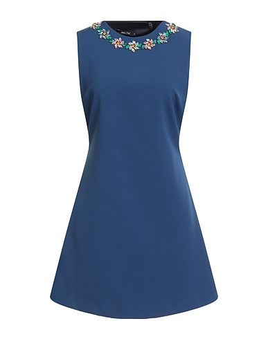 DENNY ROSE Vestito corto Blu 89% Poliestere, 11% Elastan