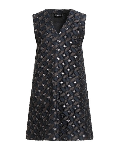 FABIANA FILIPPI Short dress Navy blue 96% Polyester, 4% Metallic fiber