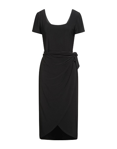 FRANK LYMAN Midi dress Black 95% Polyester, 5% Elastane