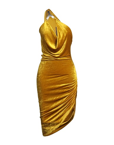 RICK OWENS LILIES Midi dress Mustard 83% Viscose, 17% Polyamide