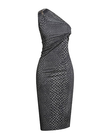 RICK OWENS LILIES Midi dress Black 78% Viscose, 17% Polyamide, 5% Elastane