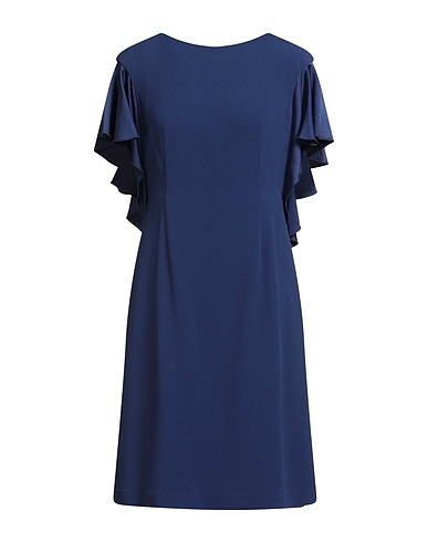 PAULE KA Midi dress Navy 67% Acetate, 33% Viscose