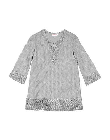 MISSONI KIDS 원피스 & 드레스 실버 54% 폴리에스테르, 46% 나일론