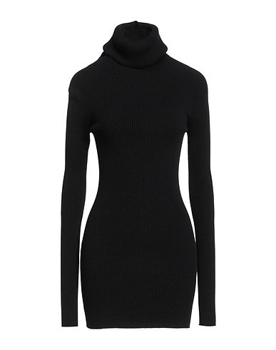 RICK OWENS Polo neck Black 68% Viscose, 32% Polyester