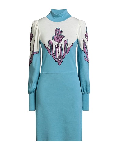 BOUTIQUE MOSCHINO Tubino Celeste 100% Lana Vergine