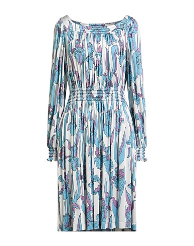 BOUTIQUE MOSCHINO Midi dress Sky blue 96% Viscose, 4% Elastane