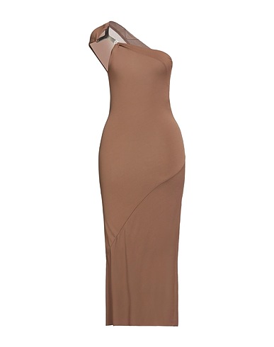 RICK OWENS LILIES Midi dress Brown 78% Viscose, 17% Polyamide, 5% Elastane