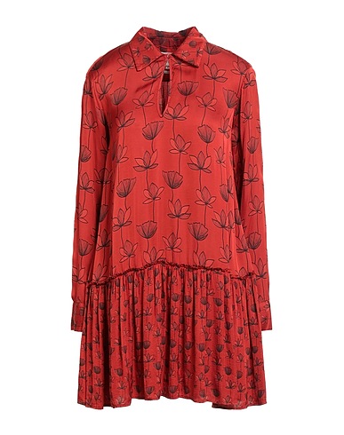 ALESSIA SANTI Short dress Rust 100% Viscose