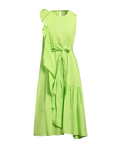 PSOPHĺA Midi dress Lime green 100% Cotton