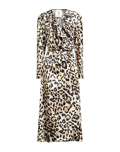 5 PROGRESS Long dress Sand 70% Viscose, 30% Polyester