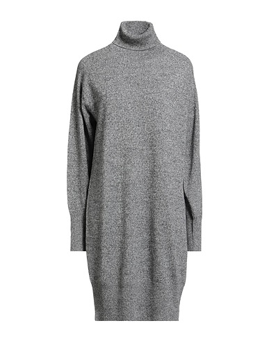 MAJESTIC FILATURES Short dress Charcoal 100% Cashmere