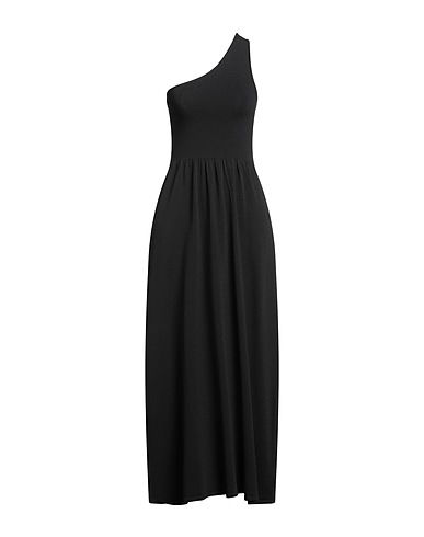MATTEAU Midi dress Black 78% Viscose, 20% Nylon, 2% Elastane