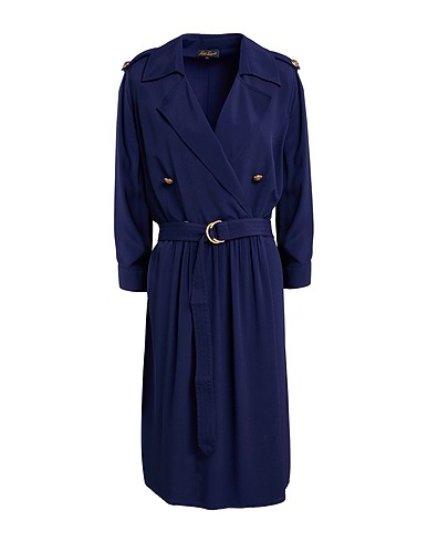LUISA SPAGNOLI Blazer dress Navy 86% Acetate, 14% Silk