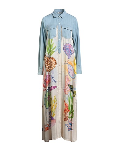 ME369 Denim dress Blue 52% Viscose, 48% Rayon, Cotton, Lyocell