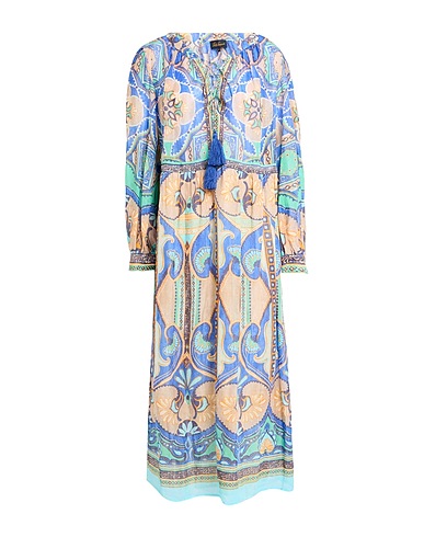 LUISA SPAGNOLI Vestito midi Blu 100% Ramiè