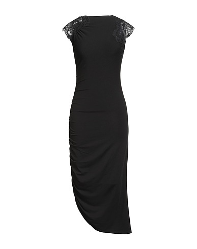 ERMANNO SCERVINO Midi dress Black 97% Viscose, 3% Elastane, Polyamide, Cotton