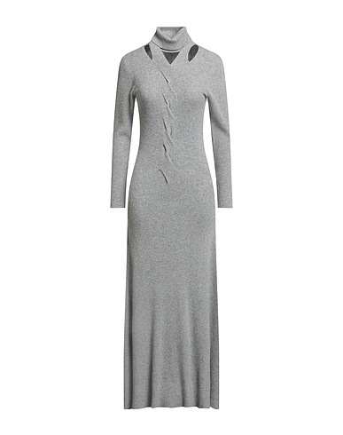 FABIANA FILIPPI Knit dress Grey 75% Merino Wool, 15% Silk, 10% Cashmere