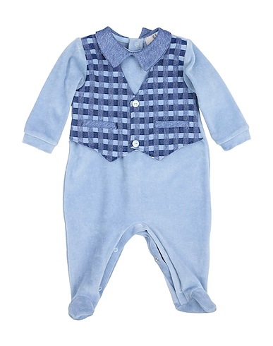 LALALÙ Baby jumpsuit  Light blue 80% Cotton, 20% Polyester