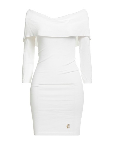 CRISTINAEFFE Sheath dress White 72% Viscose, 28% Nylon
