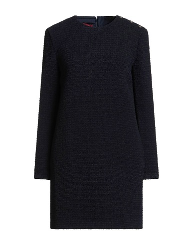 GUCCI Short dress Midnight blue 84% Wool, 16% Polyamide